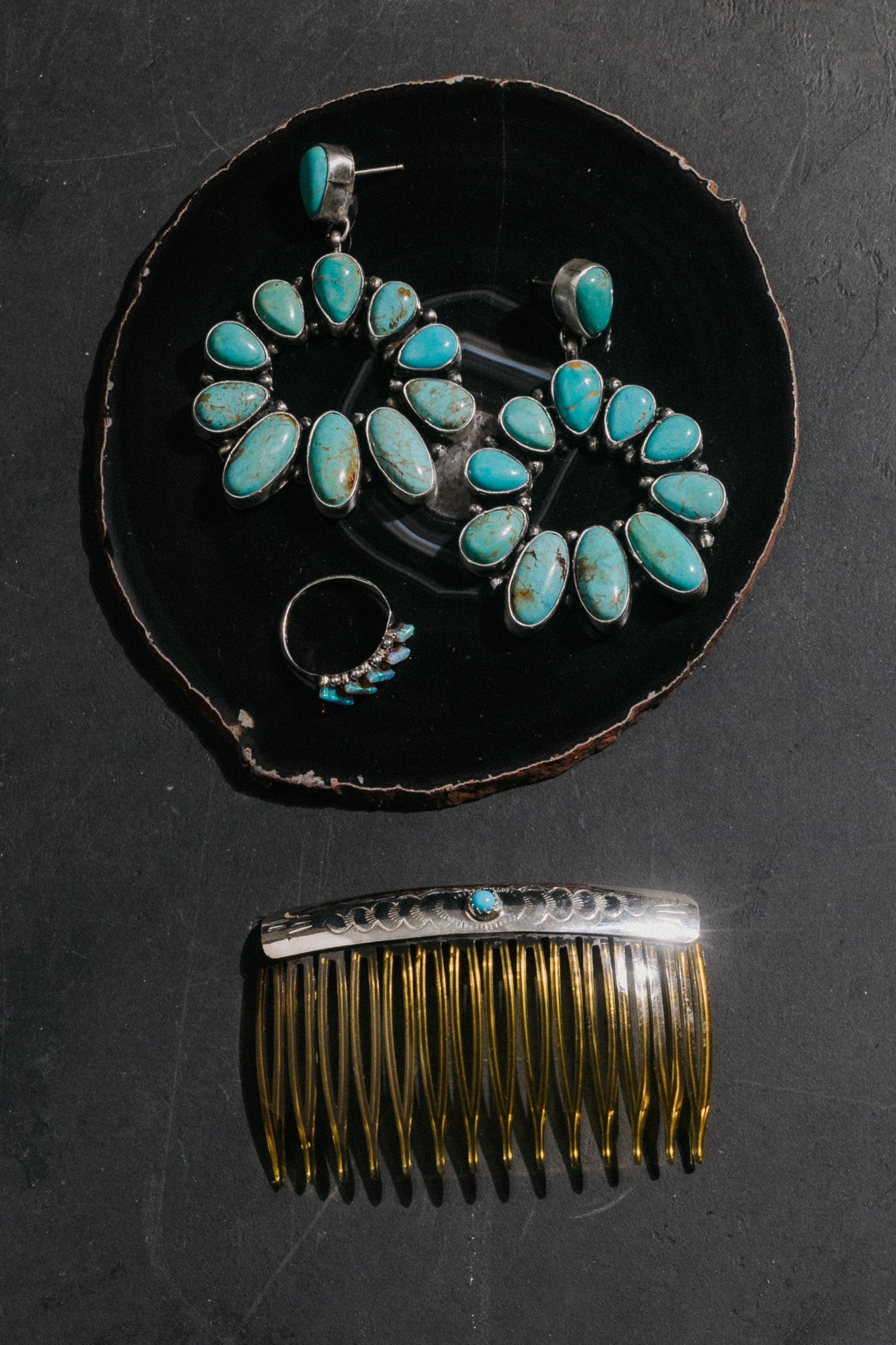 JANYL ADAIR MEXICAN TURQUOISE FRENCH WIRE EARRINGS™ - SARDA™ INC